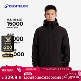 迪卡侬硬壳冲锋衣上衣男女户外防风登山徒步防水夹克风衣运动外套MH150 黑色-2025年新款 （男款MH100） S
