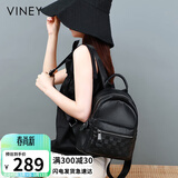 viney牛皮双肩包女大容量背包轻便旅游旅行包高颜值书包生日礼物送女友