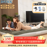 INTEX双人加大充气床垫露营户外防潮垫家用陪护午休睡垫折叠床 64109