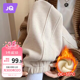 婧麒（JOYNCLEON）孕妇裤冬季加绒外穿休闲运动裤托腹卫裤高端欧棉米白2XLJyk171629