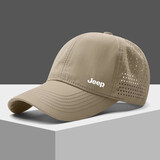 JEEP吉普帽子男士爸爸夏季透气防晒老年鸭舌帽遮阳中年速干棒球帽