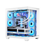 航嘉（Huntkey）S980V2龙卷风机箱全景版海景房机箱白色（双360+ATX/副屏安装/360水冷/11风扇位/后置双擎风扇位）