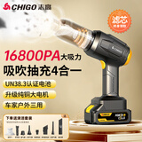 志高（CHIGO）车载吸尘器汽车家用车用无线小型手持大吸力大功率强力车内随手吸桌面便携式超强吸力吸吹一体清灰 200W单电豪华款+吸吹抽充+滤芯*1