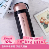 乐扣乐扣（LOCK&LOCK）保温壶304不锈钢保温保冷水壶户外露营旅行壶1.5L金色