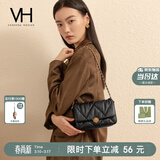 VANESSA HOGAN VH女包蓬蓬软包质感柔软褶皱菱格方包百搭腋下包牛皮单肩斜挎包