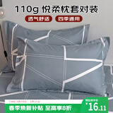 艾薇 枕头套磨毛枕套一对儿童枕套卡通学生单人枕套 格调时代 48*74cm