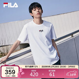 FILA斐乐官方短袖T恤男士夏季时尚纯棉圆领透气运动t恤针织衫