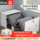 强象 书房折叠床书桌书架组合简约家用午休隐形床电脑办公桌一体CH4 款式20：1.5m隐形床