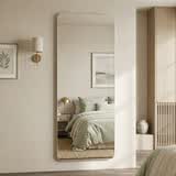 众想【顺丰送货上门】无框全身镜壁挂式家用穿衣镜粘贴试衣镜玄关镜子 SQ级5mm高清无铜银镜 【壁挂+防爆】150*30cm