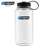 乐基因美国运动水杯子泡茶水瓶 男女户外便携健身大容量防漏耐高温塑料 2178-2027透明色 1000ml