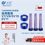 万创 适用dyson戴森吸尘器配件V7/V8专用前置后置过滤网滤芯吸头配件