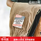 马登工装美式复古垂感灯芯绒长裤子男春冬新款直筒修身显瘦男士休闲裤 卡其色 【裤子男款秋冬/巴恩风/高级感痞帅/男生裤子】 2XL