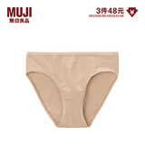 MUJI MUJI 女式 弹力天竺编织中腰短裤 内裤 FCE01A1A 淡黄色 S