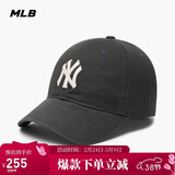 MLB帽子男女情侣棒球帽软顶鸭舌帽秋冬运动帽四季3ACP6601N-50CGS-F