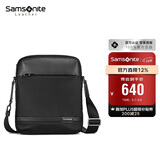新秀丽（Samsonite）斜挎包精品男士单肩包超纤挎包时尚男包休闲实用TN5*09004黑色