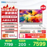 戴尔灵越 新款 高端一体机台式电脑(13代i7 16G 1T)美学白 27护眼大屏 商用办公 影音娱乐 学习机 国补