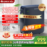 格力（GREE）【轻音小巧+空气净化】除湿机抽湿机家用12升/天单间≤24㎡雨季回南除潮防霉负离子净化DH12ENA1A