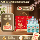 永丰牌 北京二锅头 出口小方瓶 翡翠 清香型白酒42度纯粮 500ml*6瓶礼盒