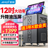 夏新（Amoi）家庭ktv音箱套装抖音2026年新款家用户外点唱机卡拉ok功放一体机广场舞音响带显示屏动态谱 【新品热销】液压升降屏+3年会员