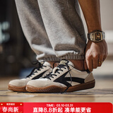 马登工装复古运动鞋透气休闲箭头德训鞋男美式潮流阿甘板鞋百搭小白鞋 米白 【小众不撞款/鞋子男夏季】 40 (男码偏大，可参考推荐脚长选择)