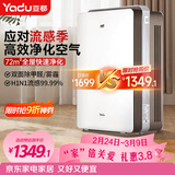 亚都（YADU）空气净化器 办公室家用净化器 除甲醛细菌雾霾过敏源流感 KJ600G-S5Pro