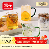 富光玻璃杯水杯子茶杯具凉水杯牛奶啤酒果汁杯子耐高温马克杯家居馆