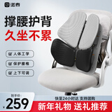 诺泰（nuotai）人体工学腰靠办公室护腰久坐神器座椅靠垫汽车腰部靠背坐垫腰托黑