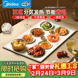 美的（Midea）随心卷柔性折叠暖菜板饭菜保温板家用多功能热菜板热牛奶神器加热桌垫加热杯垫火锅加热垫MC-BWR01