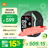 小米（MI）REDMI Watch 6典雅黑 国家补贴 澎湃OS 3 心率血氧监测 红米手表6 小米汽车 送男友送女友