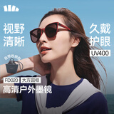 蕉下（beneunder）墨镜男女防晒太阳镜骑行眼镜开车墨镜方圆大框出游七夕礼物FD020