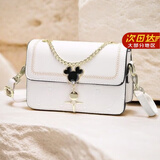 BLACKKISS包包女包新款斜挎包小方包单肩包女友情人节生日礼物送女朋友老婆 白色（优质版本）