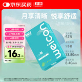 卫康魅 近视隐形眼镜月抛 2片装 300度