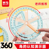 晨光（M&G）开学文具小学生锐角直角钝角认知工具 贴合教材角度认识数学教具初学
