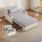 优德雅折叠储物沙发床一体两用2026小户型棉麻伸缩床客厅阳台多功能床 【0.88m升级储物款】7cm海绵