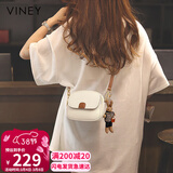 viney牛皮包包女包迷你小圆包洋气单肩斜挎包生日女神节38妇女节礼物