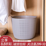 川岛屋脏衣服收纳筐脏衣篮家用卫生间卧室大号放衣物的篮子脏衣篓 脏衣篮(灰色大号)