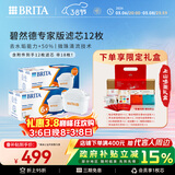 碧然德（BRITA）家用净水壶 滤水壶滤芯 MAXTRA+LE 专家滤芯 12枚装（本品加附件6个共计12个非18枚）