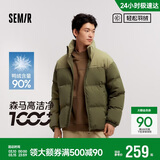 森马（Semir）轻松羽绒|羽绒服男防泼水防风外套情侣面包服冬保暖101724113201