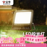 公牛（BULL）LED投光灯户外路灯庭院灯露营灯 IP65防水高亮度100W-3000K暖白光