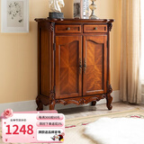 格澜帝尔（growdear）美式鞋柜欧式玄关家具多层大容量门口储物柜收纳柜储物柜 双门（长900mm）