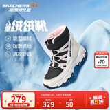 Skechers斯凯奇儿童绒绒靴儿童搭扣加绒靴子女童雪地靴保暖棉鞋664200L