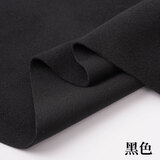 3号馆秋冬加厚双面磨毛羊绒毛呢子纯色仿羊绒外套大衣仿羊毛服装面料 黑色 半米价