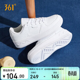 361°运动女鞋春夏季学生复古厚底增高小白休闲板鞋子女682116601F-7