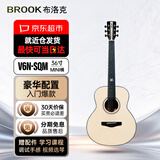 BROOK 布洛克V6吉他初学者入门儿童成人民谣木吉他 V6N-SQM原木色丨120-160cm男女可选