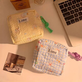 范爷家ins风姨妈巾收纳包便携小巧大容量月事包学生化妆包杂物袋零钱包