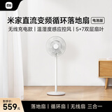 米家 小米电风扇循环落地扇电池版家用直流变频无线双层扇叶智能互联APP100档调节