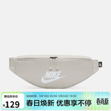 耐克（NIKE）NIKE男女腰包 单肩包斜挎包胸包休闲包DB0490-104 灰白均码