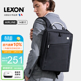 乐上（LEXON）法国品牌双肩包14英寸商务电脑包男防泼水背包通勤笔记本书包礼物