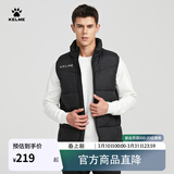 卡尔美（KELME）秋冬运动棉衣男足球训练棉马甲休闲保暖防寒背心棉服棉袄 黑色 L