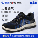 蓝鸥盾劳保鞋男夏季透气防砸包头防刺穿防臭安全工作工地功能鞋D2036 43